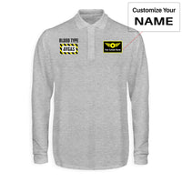 Thumbnail for Blood Type AVGAS Designed Long Sleeve Polo T-Shirts