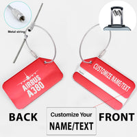 Thumbnail for Airbus A380 & Plane Designed Fashion Metal Luggage Tags