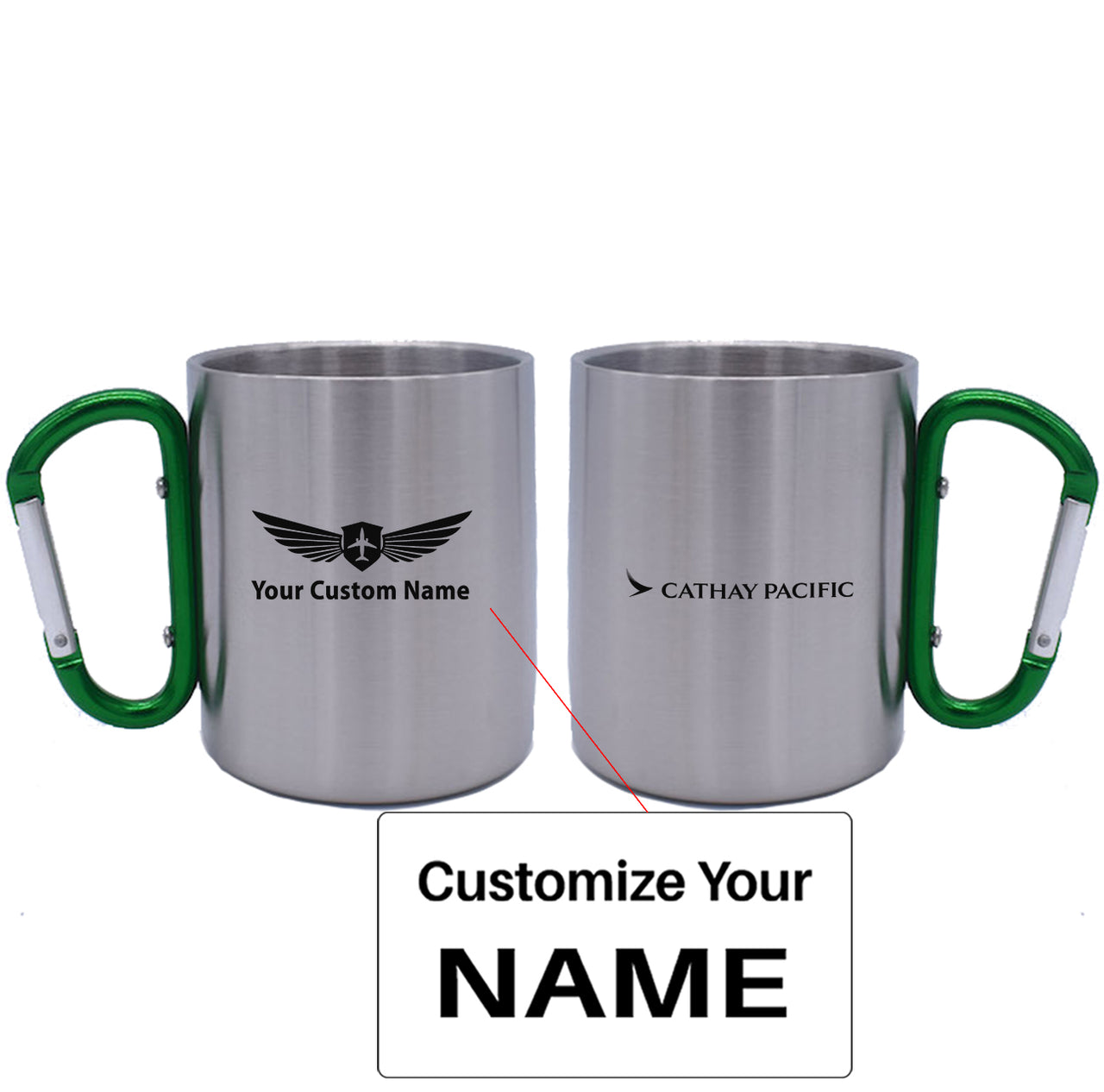 Cathay Pacific Airways Airlines Designed Stainless Steel Outdoors Mugs