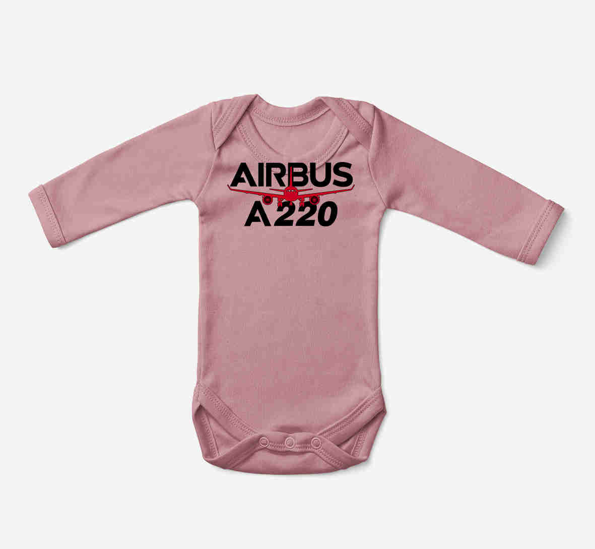 Amazing Airbus A220 Designed Baby Bodysuits