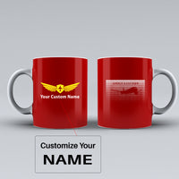 Thumbnail for Airbus A350XWB & Dots Designed Ceramic White Mugs