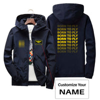 Thumbnail for Born To Fly Opacity Designed Thin Windbreaker Jackets