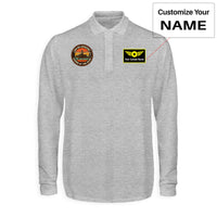 Thumbnail for Retro Apache AH-64 Designed Long Sleeve Polo T-Shirts