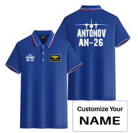Thumbnail for Antonov AN-26 & Plane Designed Stylish Polo T-Shirts (Double-Side)