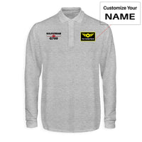 Thumbnail for Amazing Gulfstream G700 Designed Long Sleeve Polo T-Shirts