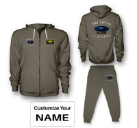 Thumbnail for Your Captain Is Speaking Designed Zipped Hoodies & Sweatpants Set