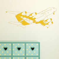 Thumbnail for Departing Detailed Airbus A380 Designed Wall Sticker