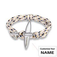 Thumbnail for (Edition 4) - Thinner & Small Airplane Designed Bracelets Silver (Adjustable)