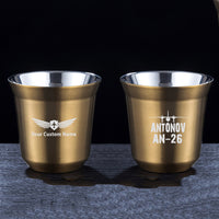 Thumbnail for Antonov AN-26 & Plane Designed Double Wall Stainless Steel Coffee Mugs