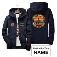 Thumbnail for Retro Apache AH-64 Designed Thin Windbreaker Jackets