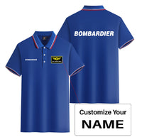 Thumbnail for Bombardier & Text Designed Stylish Polo T-Shirts (Double-Side)