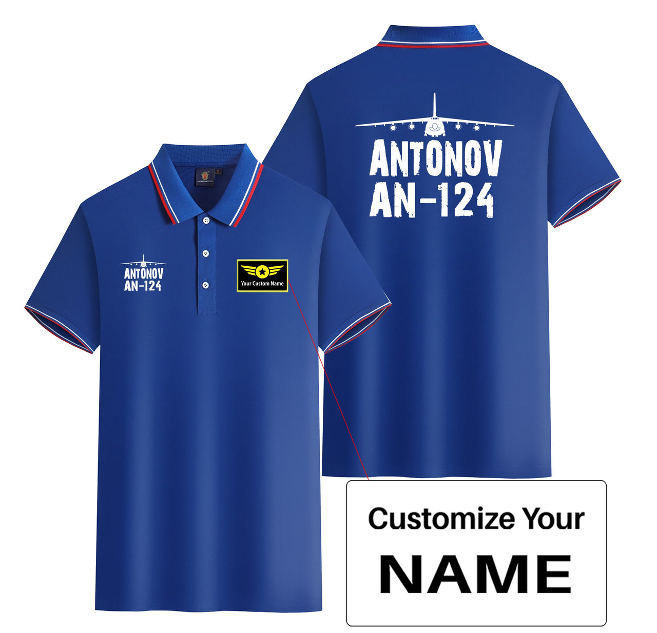 Antonov AN-124 & Plane Designed Stylish Polo T-Shirts (Double-Side)