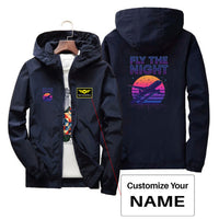 Thumbnail for Fly The Night Designed Thin Windbreaker Jackets