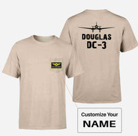 Thumbnail for Douglas DC-3 & Plane Designed Pocket T-Shirts
