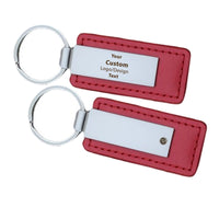 Thumbnail for Custom Design Image Logo Faux Leather Key Chains