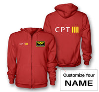 Thumbnail for CPT & 4 Lines Designed Zipped Hoodies