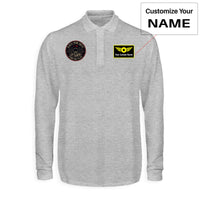 Thumbnail for Fighter Jet 16 - Death From Above Designed Long Sleeve Polo T-Shirts