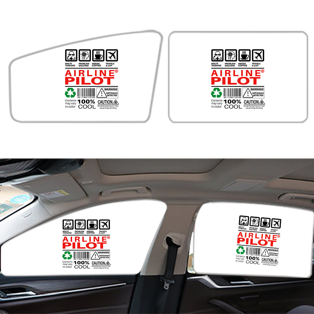 Airline Pilot Label Designed Car Sun Shade (Side window)