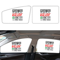 Thumbnail for Airline Pilot Label Designed Car Sun Shade (Side window)