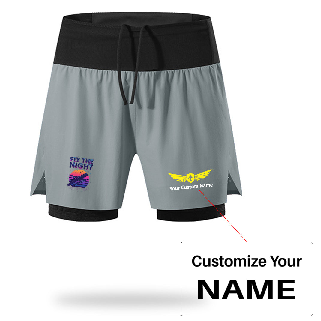 Fly The Night Designed Quick Dry Fitness Shorts