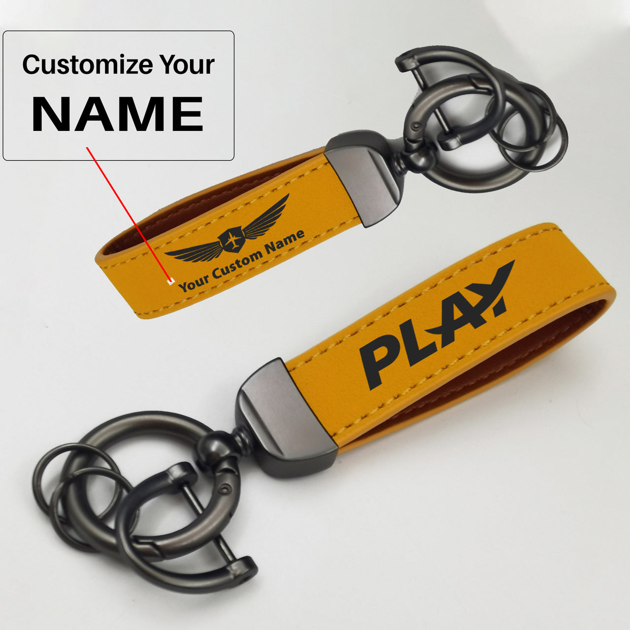 Play Airlines Design Horseshoe Buckle Key Chains