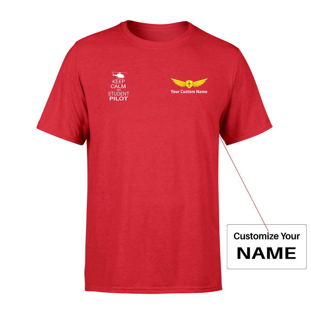 Student Pilot (Helicopter) Designed Men T-Shirt