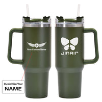 Thumbnail for Jin Air Airlines 40oz Stainless Steel Car Mug With Holder