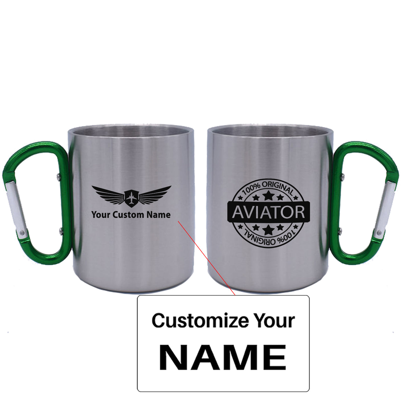 %100 Original Aviator Designed Stainless Steel Outdoors Mugs