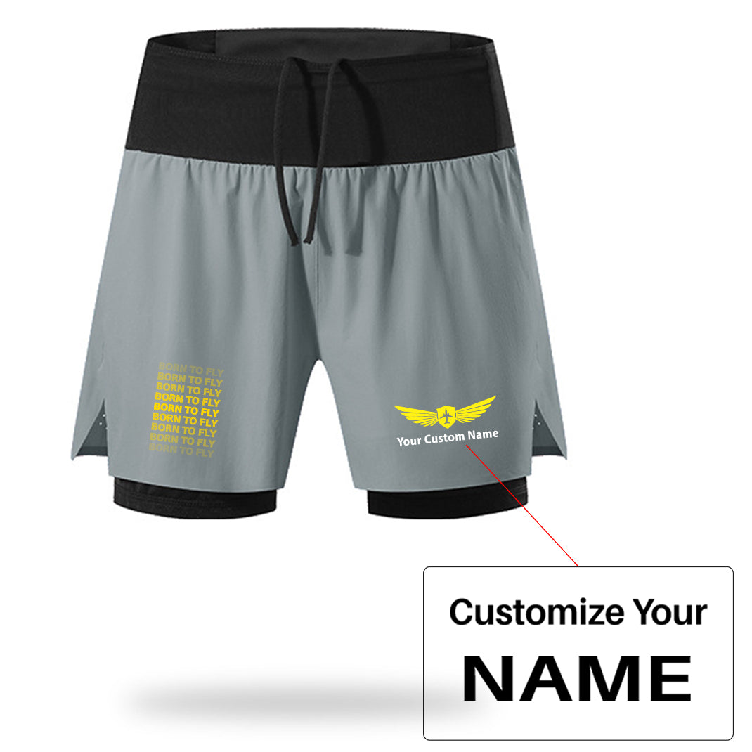Born To Fly Opacity Designed Quick Dry Fitness Shorts