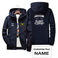 Thumbnail for Flight Attendant Designed Thin Windbreaker Jackets