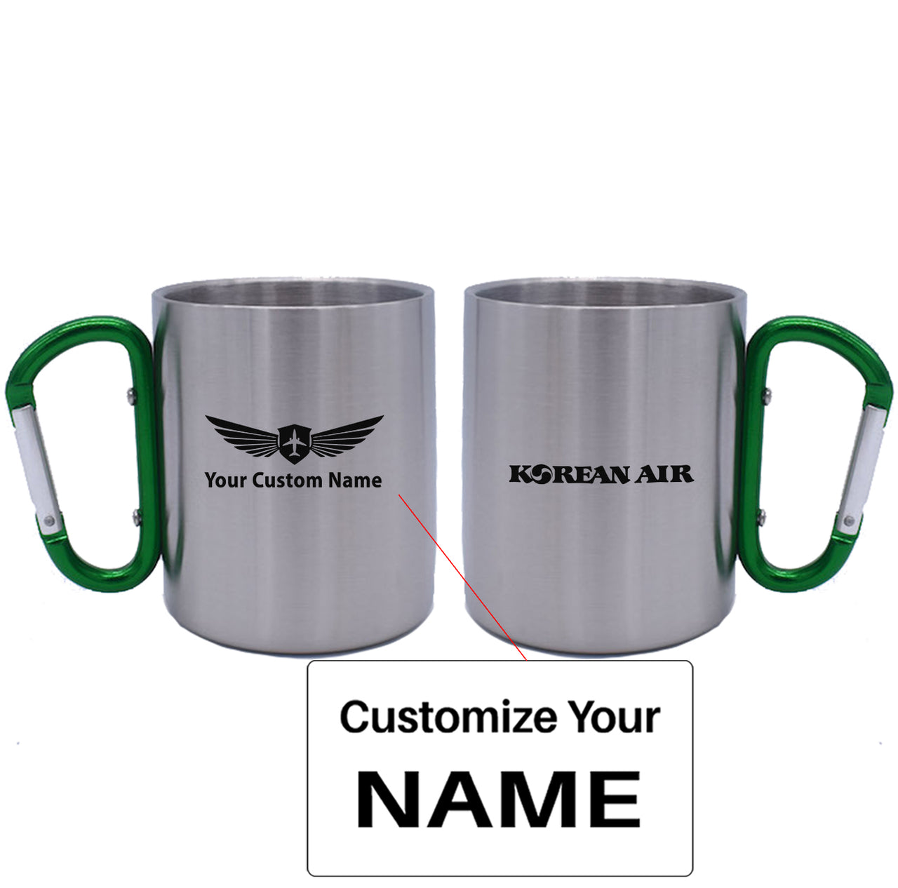 Korean Airlines Designed Stainless Steel Outdoors Mugs