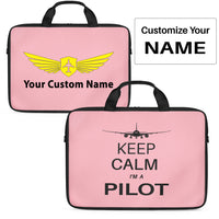 Thumbnail for Pilot (777 Silhouette) Designed Laptop & Tablet Bags