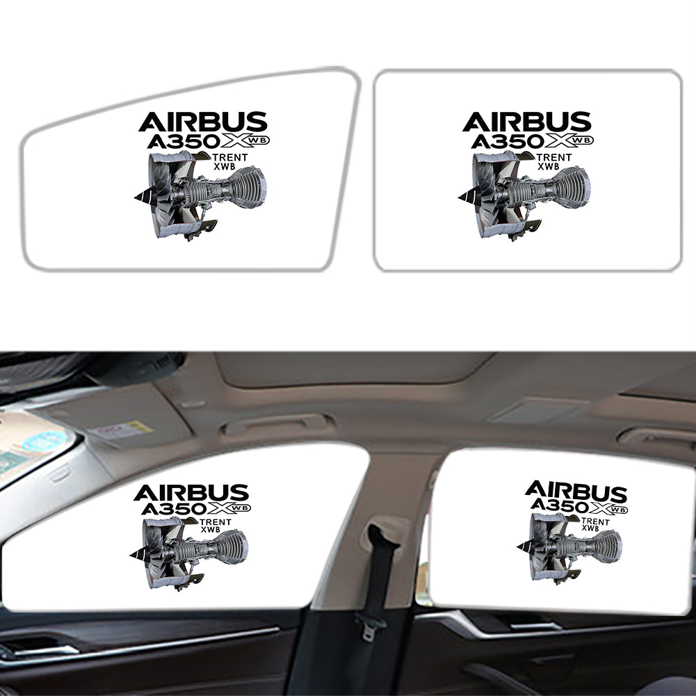 Airbus A350 & Trent Wxb Engine Designed Car Sun Shade (Side window)