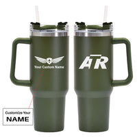 Thumbnail for ATR & Text Designed 40oz Stainless Steel Car Mug With Holder