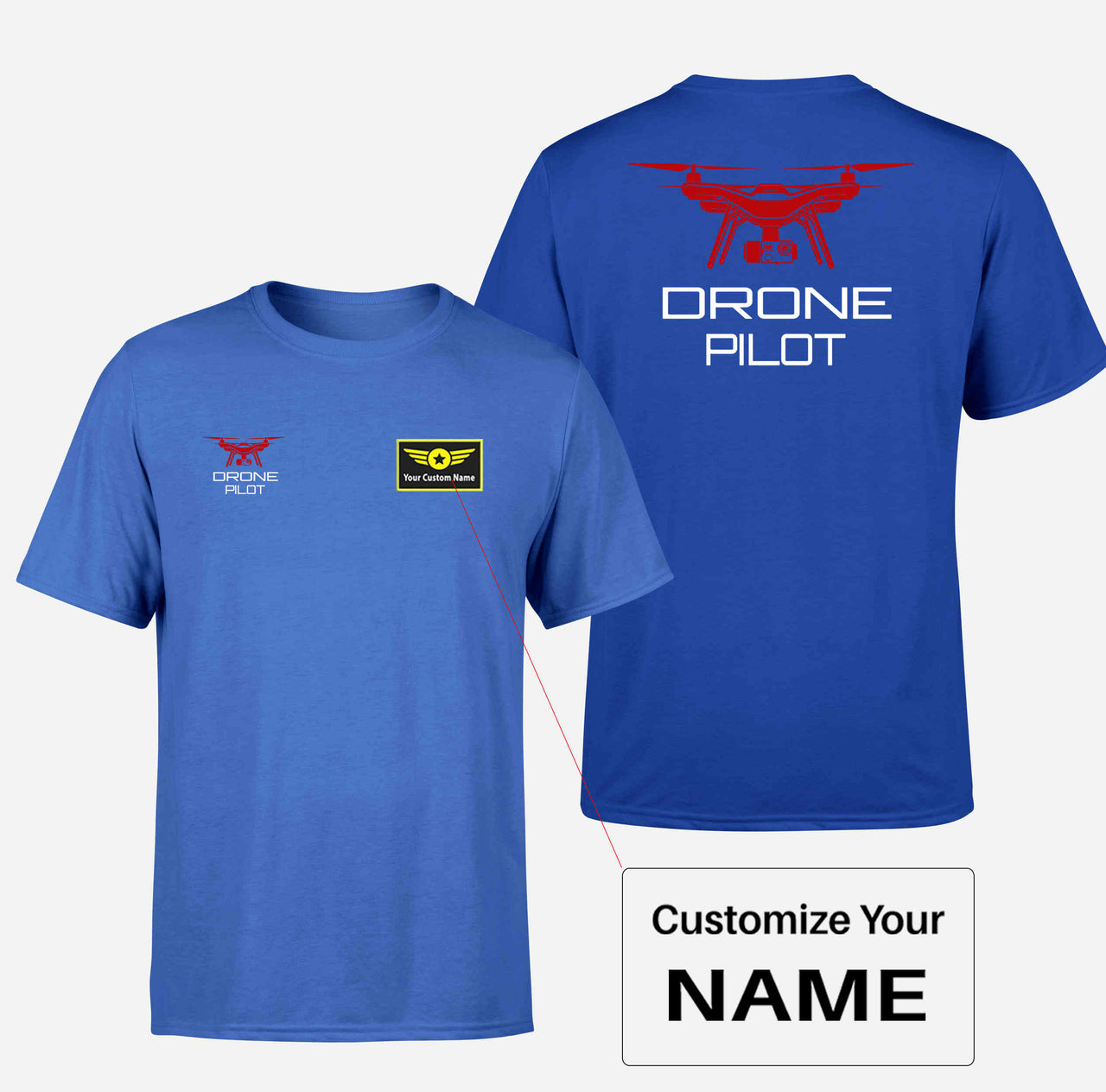 Drone Pilot Designed Double-Side T-Shirts