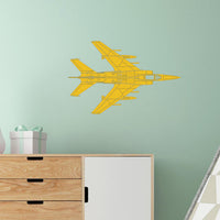 Thumbnail for Detailed Superjet from Above Designed Wall Sticker