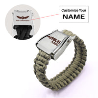 Thumbnail for Airbus A380 & Text Designed Airplane Seat Belt Bracelet