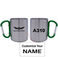 Thumbnail for A310 Flat Text Designed Stainless Steel Outdoors Mugs