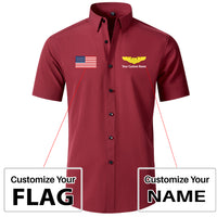 Thumbnail for Custom Flag &Custom Name (Special US Air Force) Design Super Quality Short Sleeve Shirts