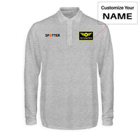 Thumbnail for Spotter Designed Long Sleeve Polo T-Shirts