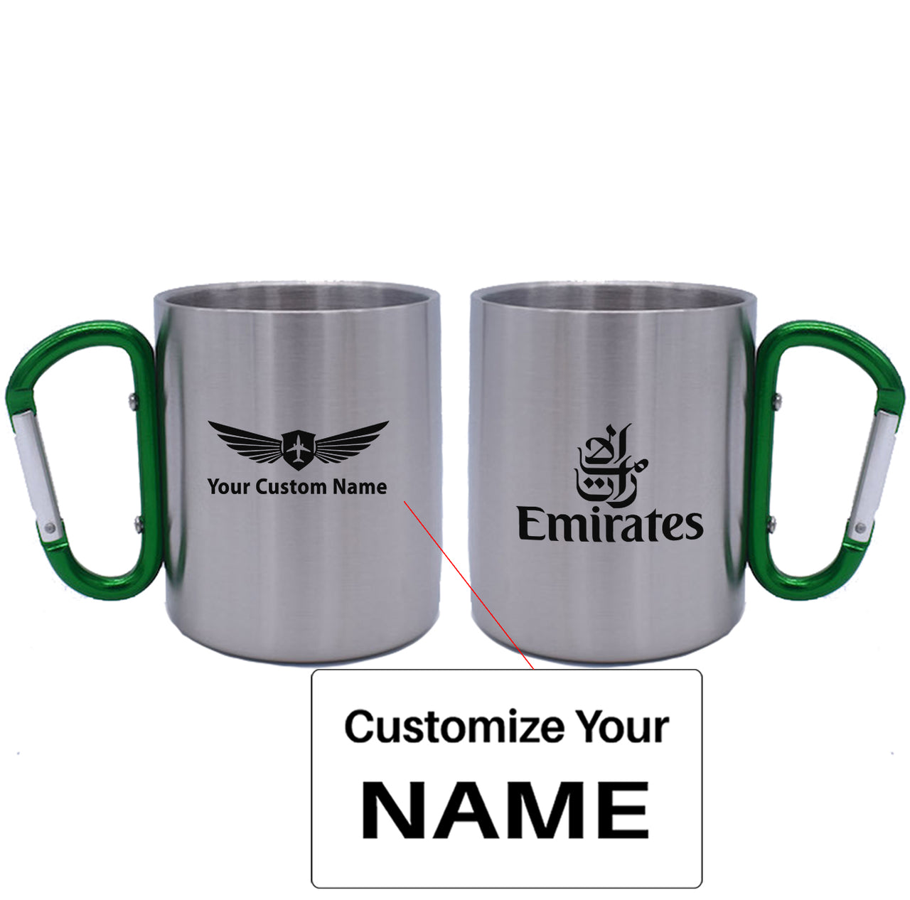 Emirates Airlines Designed Stainless Steel Outdoors Mugs
