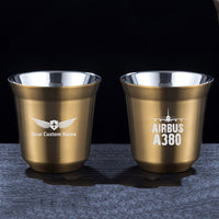 Thumbnail for Airbus A380 & Plane Designed Double Wall Stainless Steel Coffee Mugs