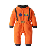 Thumbnail for Orange Star Astronaut Baby Jumpsuits
