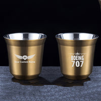 Thumbnail for Boeing 707 & Plane Designed Double Wall Stainless Steel Coffee Mugs