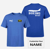 Thumbnail for Boeing 737 Printed Designed Double-Side T-Shirts