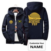 Thumbnail for Retro Boeing 737 Designed Thin Windbreaker Jackets