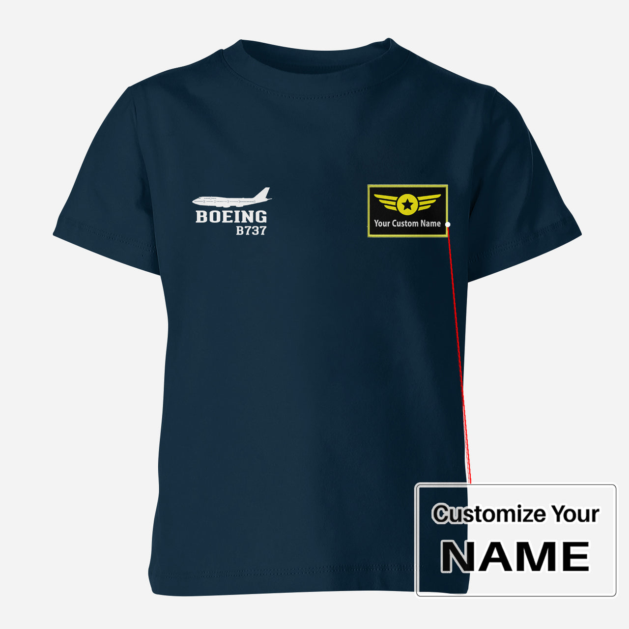 Boeing 737 Printed Designed Children T-Shirts - view 9