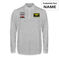 Thumbnail for I Don't Always Stop and Look at Helicopters Designed Long Sleeve Polo T-Shirts