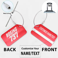 Thumbnail for Amazing Boeing 737 Designed Fashion Metal Luggage Tags