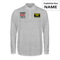 Thumbnail for Student Pilot Label Designed Long Sleeve Polo T-Shirts